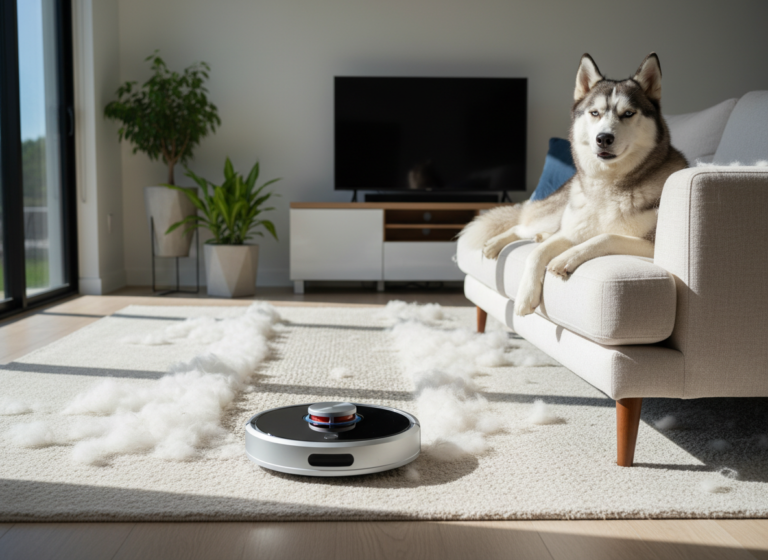 Battle of the Bots: The Only Robot Vacuum That Handles Husky Hair