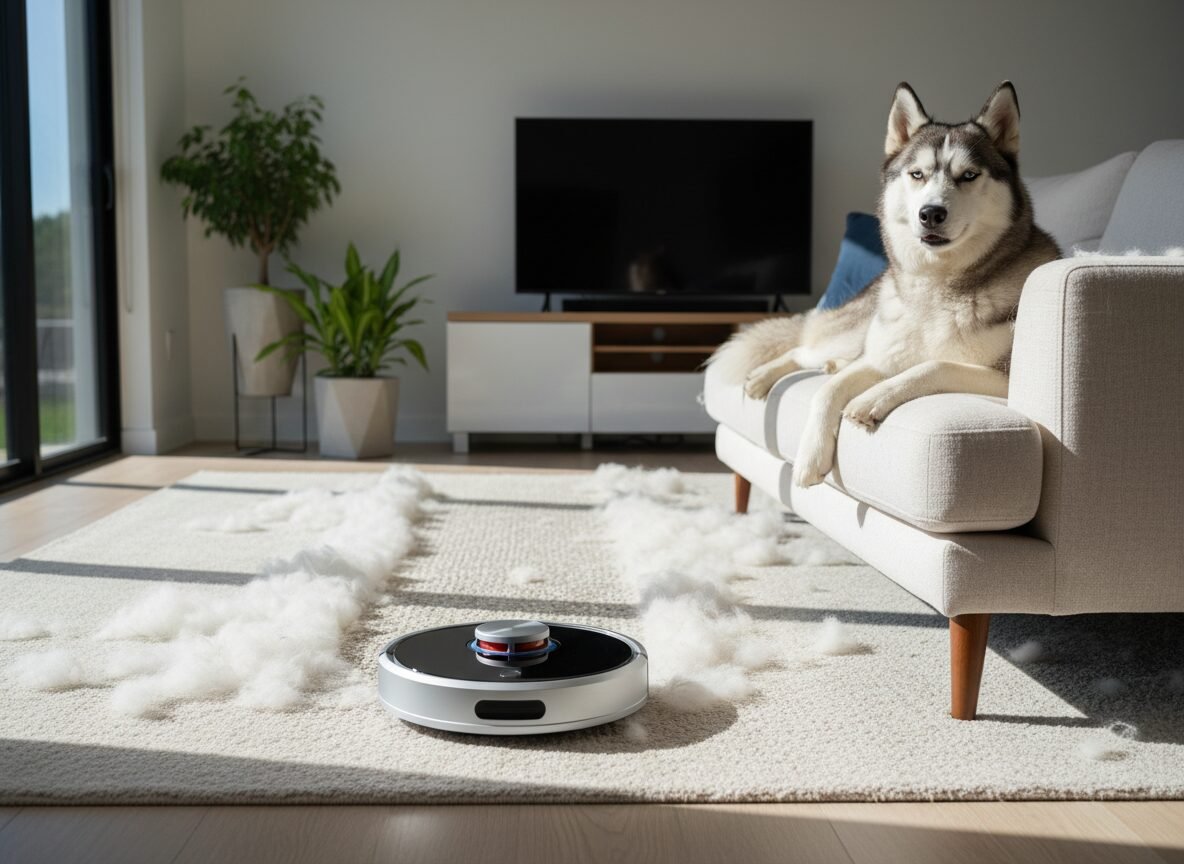 Battle of the Bots: The Only Robot Vacuum That Handles Husky Hair