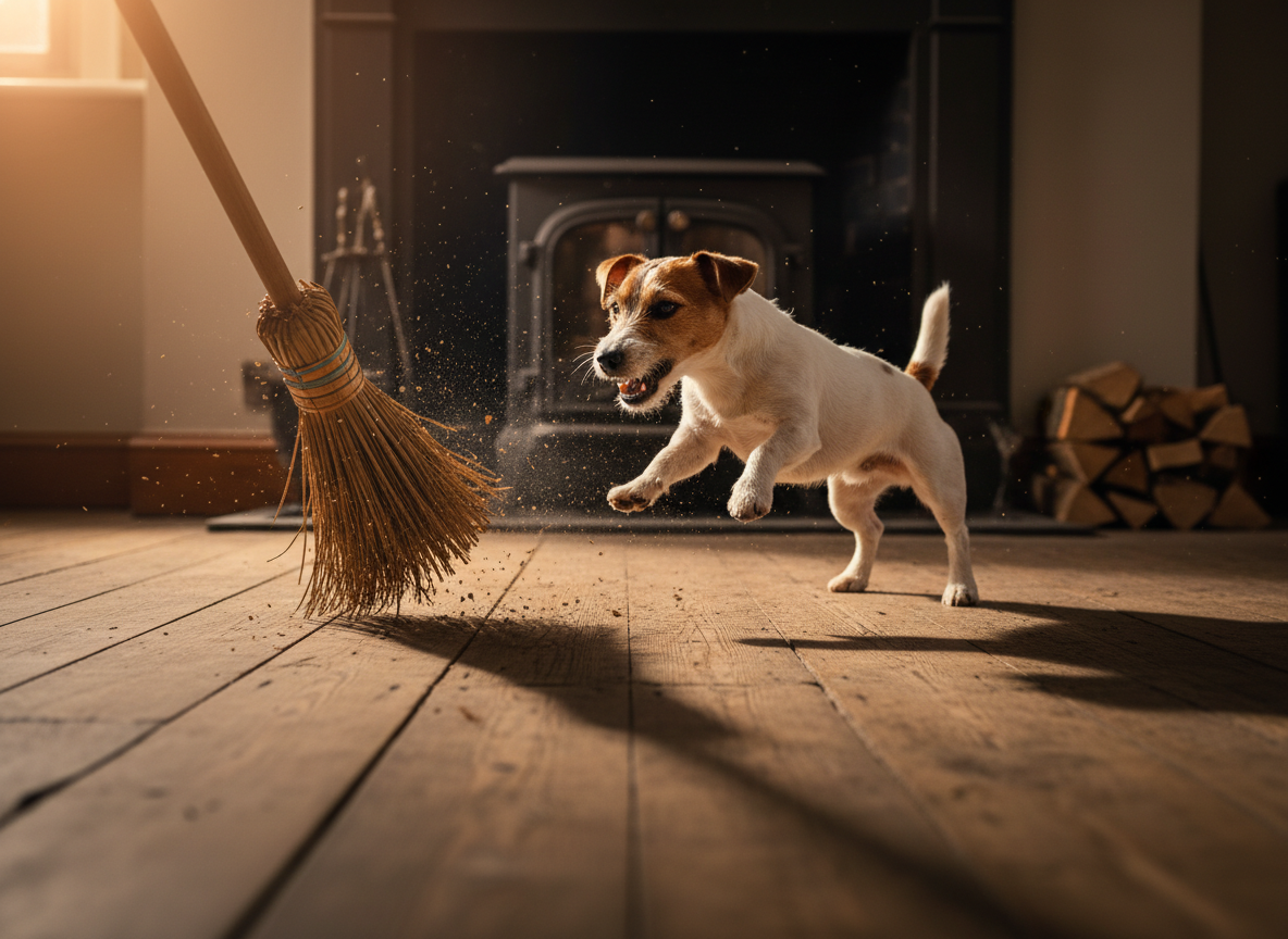 Dog Attacking the Broom? How to Stop the Battle of the Sweep