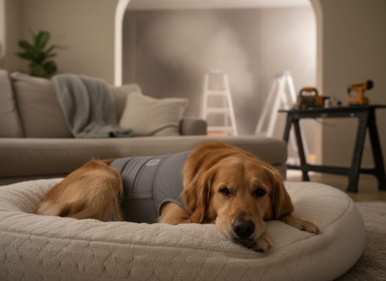 Drills & Hammers: Calming a Dog Terrified of Renovation Noise