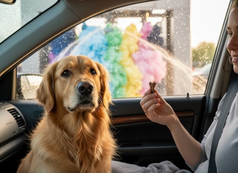 Help! My Dog Panics At The Car Wash (Desensitization Guide)