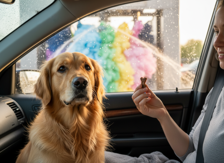 Help! My Dog Panics At The Car Wash (Desensitization Guide)