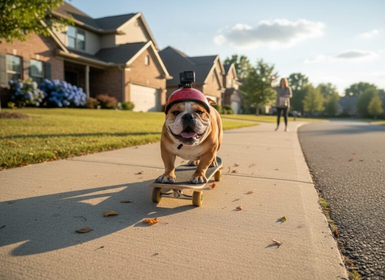 How I Taught My Dog to Skateboard in One Weekend (Viral Trick)