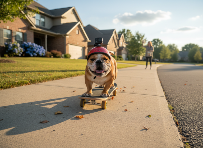 How I Taught My Dog to Skateboard in One Weekend (Viral Trick)