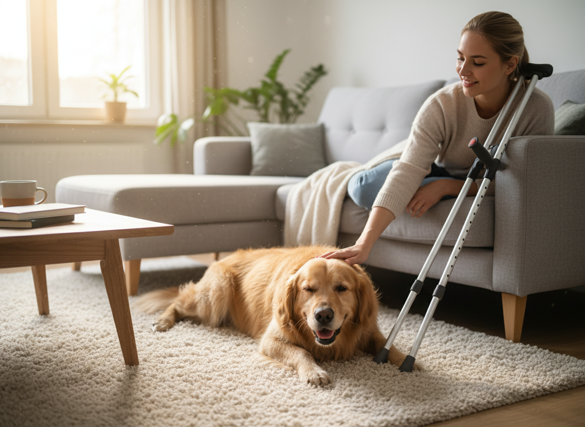 How To Stop Your Dog From Fearing Crutches, Canes, Or Walkers