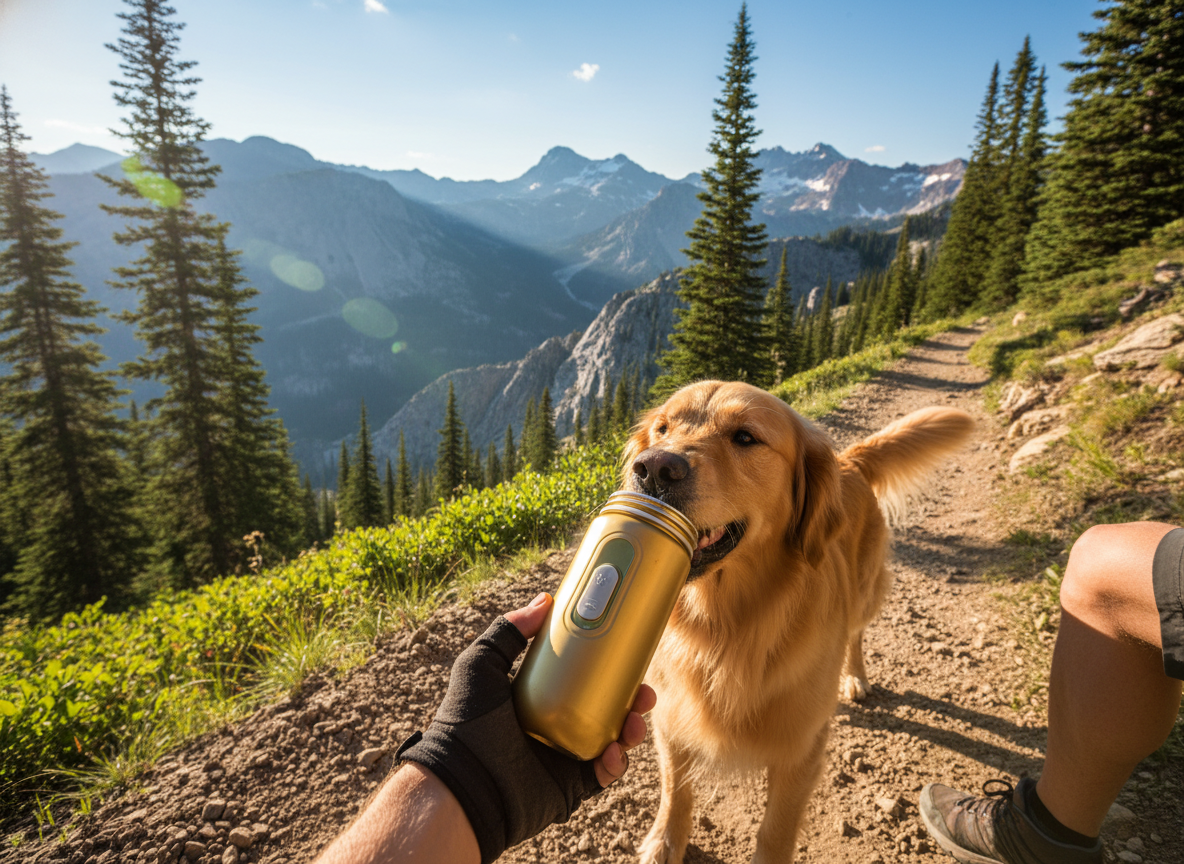 How To Train Your Dog To Drink From A Water Bottle On Hikes