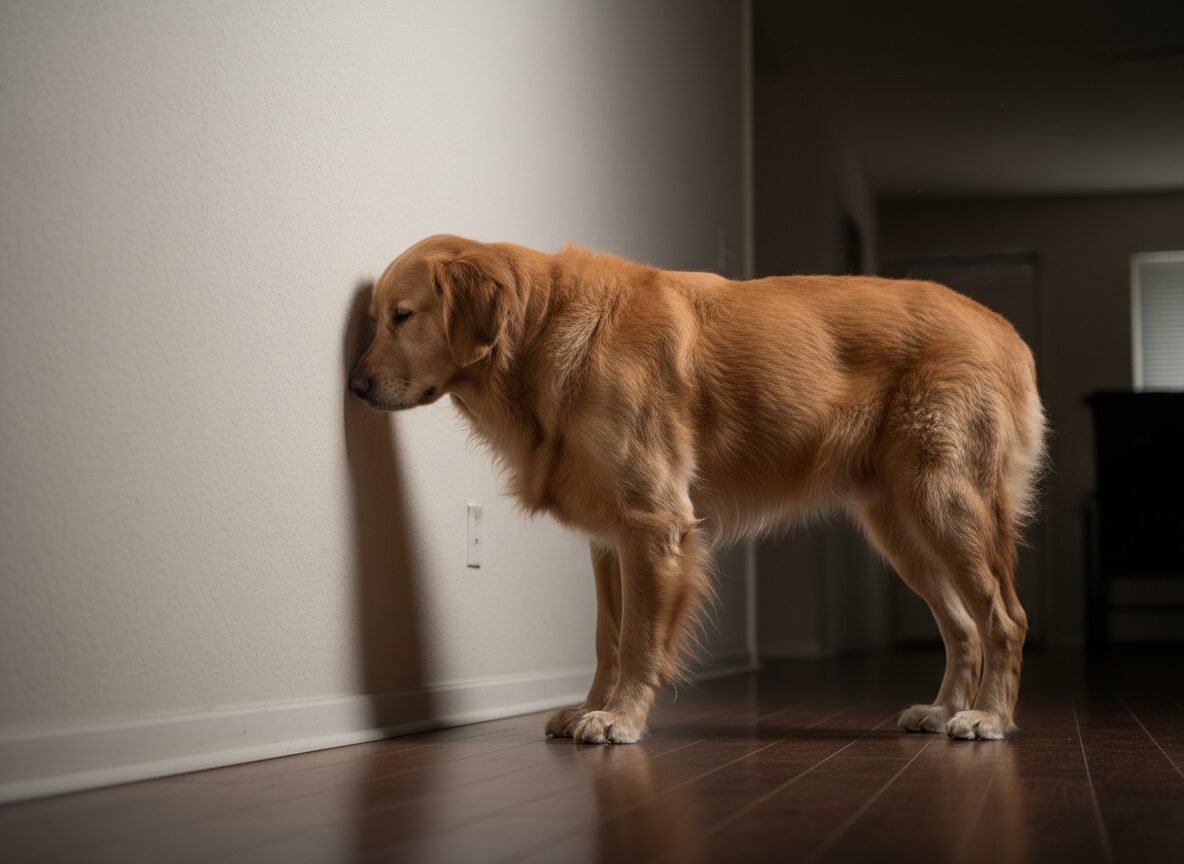 If Your Dog Presses Their Head Against the Wall, Go to the Vet Immediately