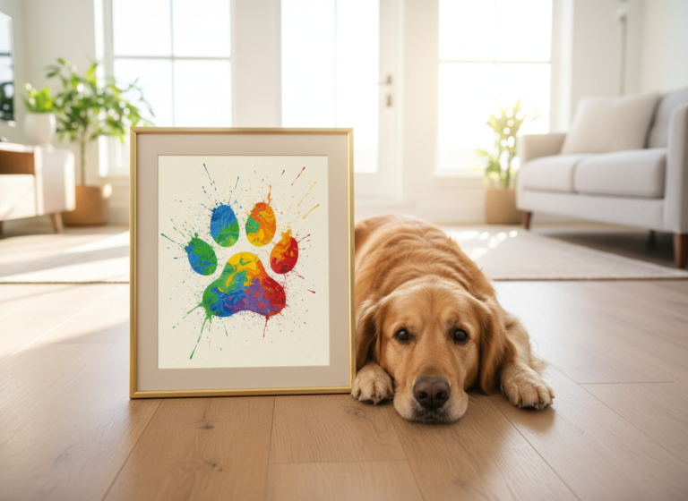 Mess-Free DIY Paw Print Art Using Ingredients in Your Pantry