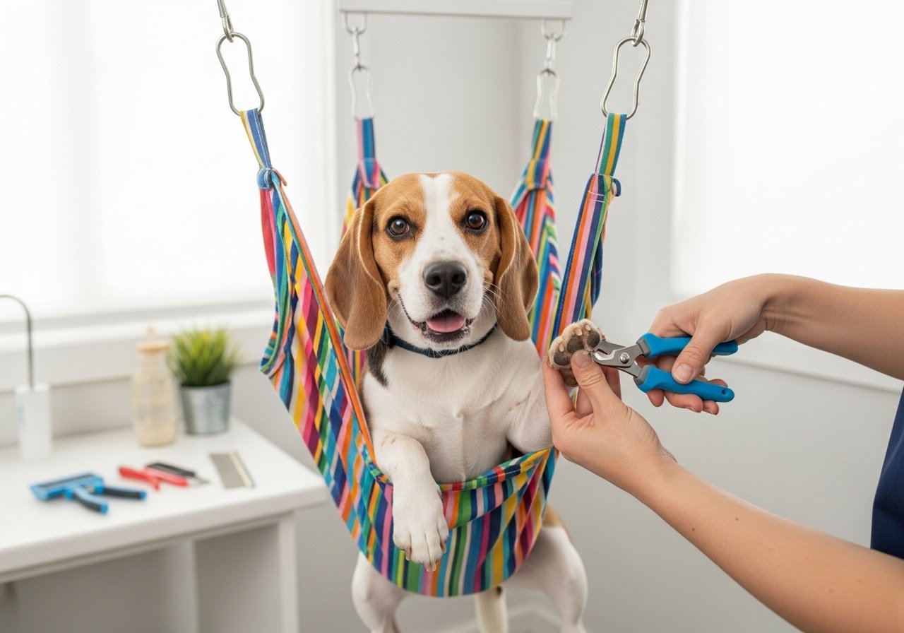 Save Money on Groomers: How to Make a DIY Dog Grooming Hammock