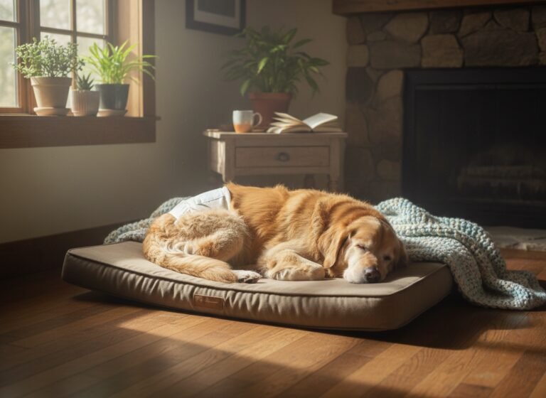 Senior Dog Incontinence: How to Keep the Diaper ON