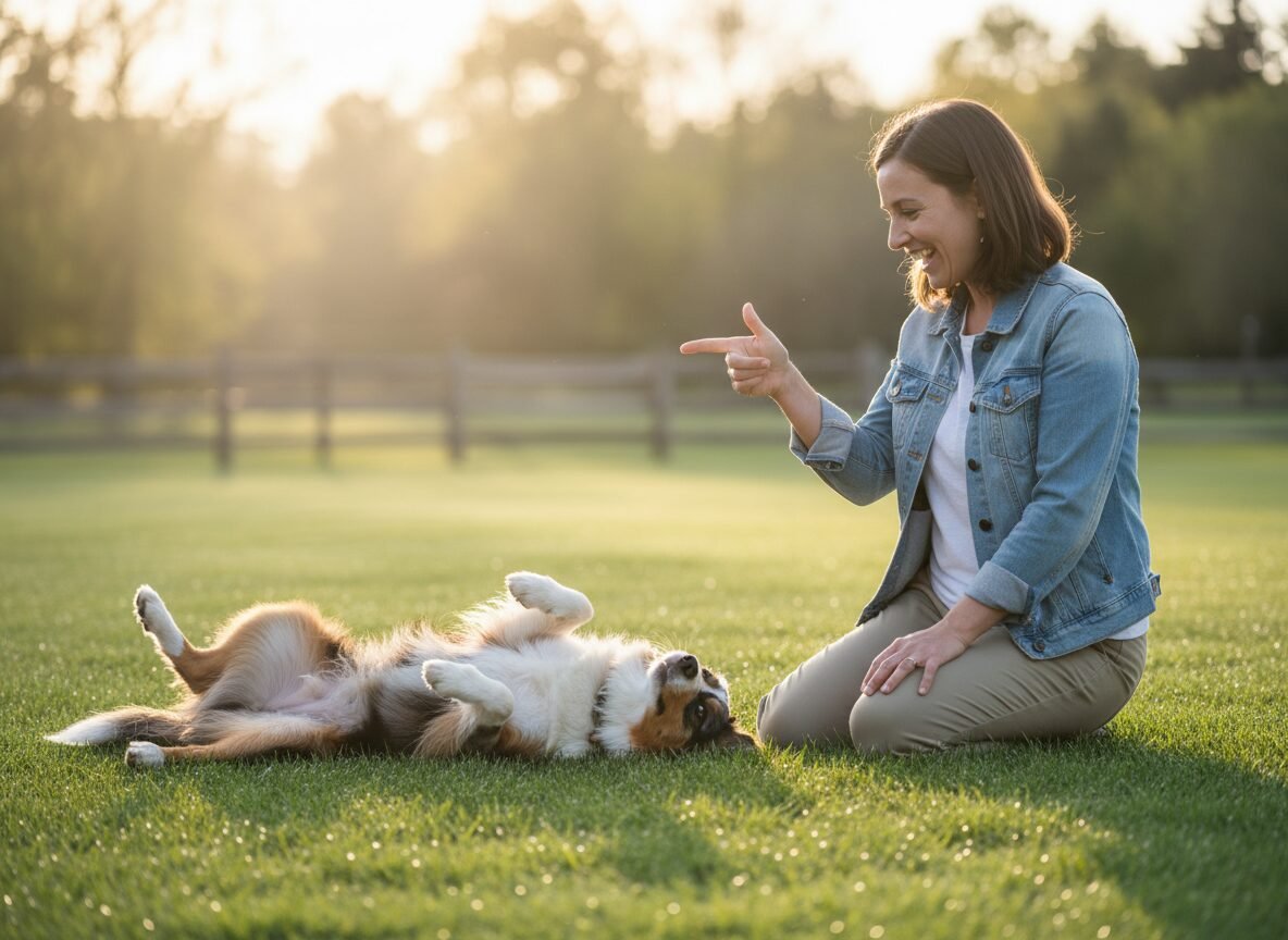 Teach Your Dog to "Play Dead" With This Fail-Proof Hand Signal
