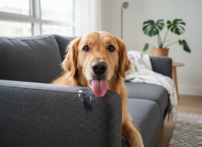 Why Is My Dog Licking The Couch? 5 Gross Reasons & How To Stop It