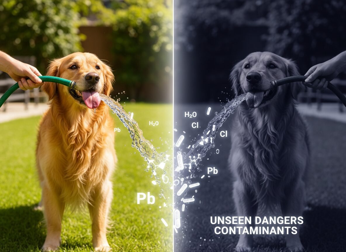 Why You Should Stop Letting Your Dog Drink From the Garden Hose