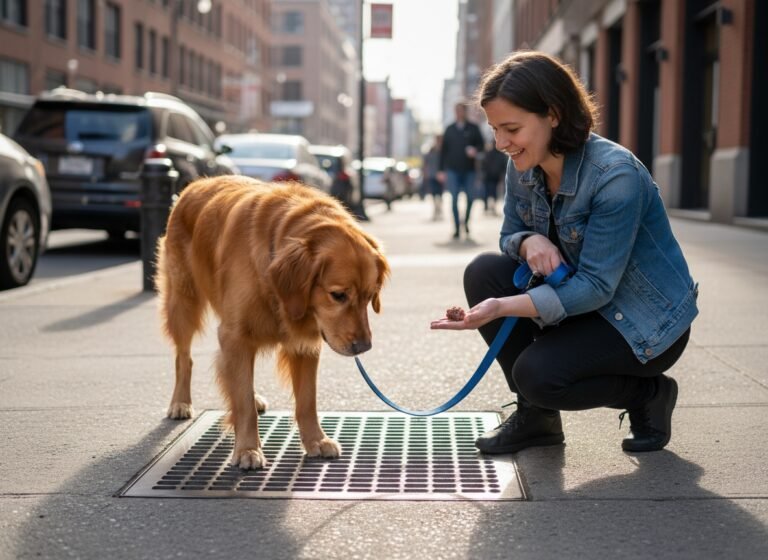 Why Your Dog Freezes On Metal Grates (And How To Build Confidence)
